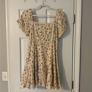 American Eagle Outfitters Cream floral dress
